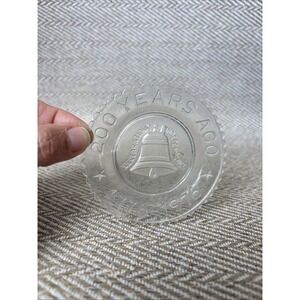 MOSSER CUP PLATE 1776-1976 Bicentennial 200 Years Ago LIBERTY BELL